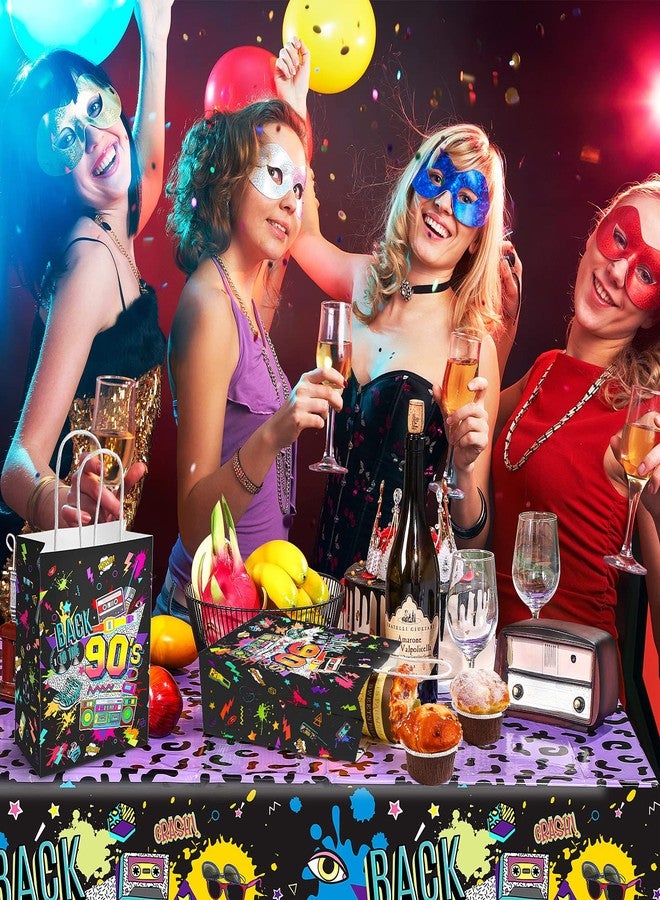 مارسبارك أكياس هدايا حفلات مارسبارك، 16 قطعة، بتصميم التسعينيات، بكميات كبيرة، مثالية لحفلات التسعينيات، وحفلات الديسكو، وحفلات أعياد الميلاد. - Image 4